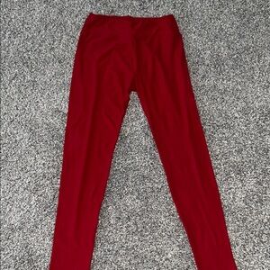 NWOT LuLaRoe Bright Red Leggings